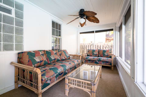 This three season porch is a gem